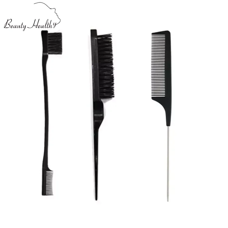 3 Pieces of Double-sided Edge Control Hair Combing Accessories Hair Styling Hair Brush Styling Accessories Styling Section Comb