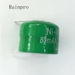 5PCS/LOT  Ni MH Batteries With Pins 80mAh 2.4V Ni-MH Rechargeable Button Cell Battery