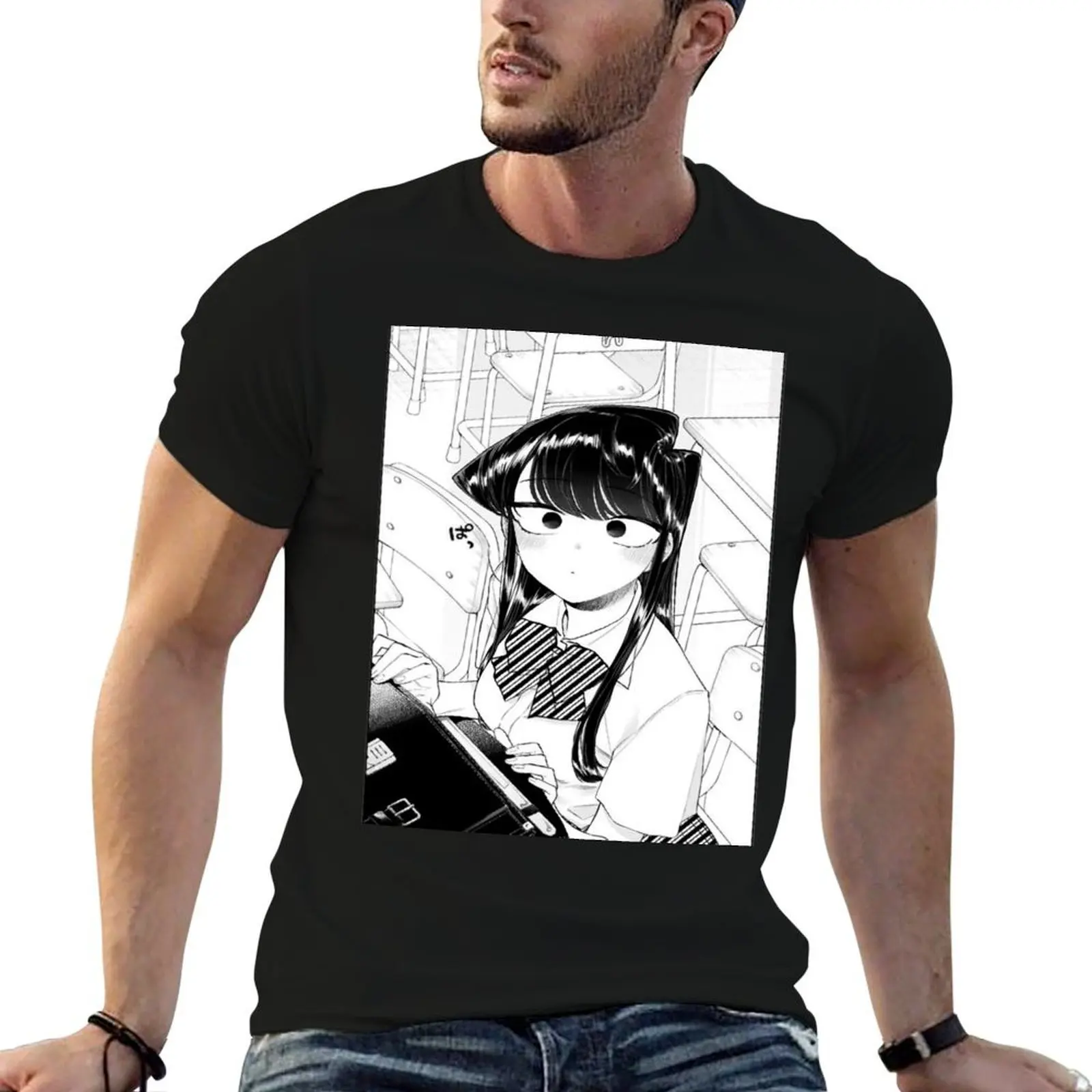 Komi Can't Communicate T-Shirt vintage anime shirt vintage mens plain t shirts