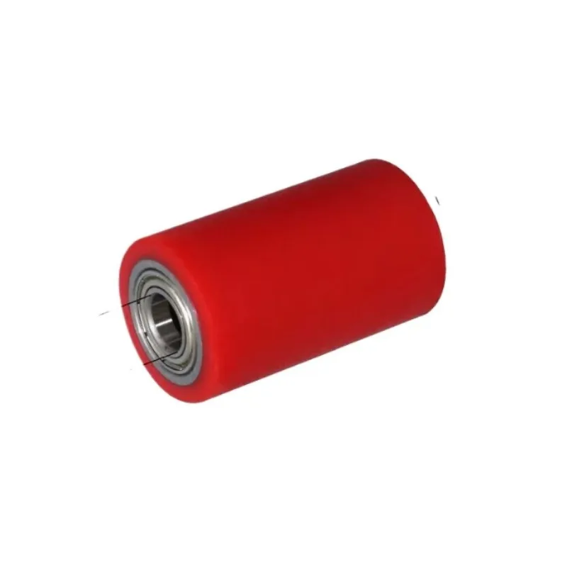 For Polyurethane Rubber Drum Soft Rubber Hardness 50A Machine Rubber Wheel Unpowered FA Double Bearing Idler