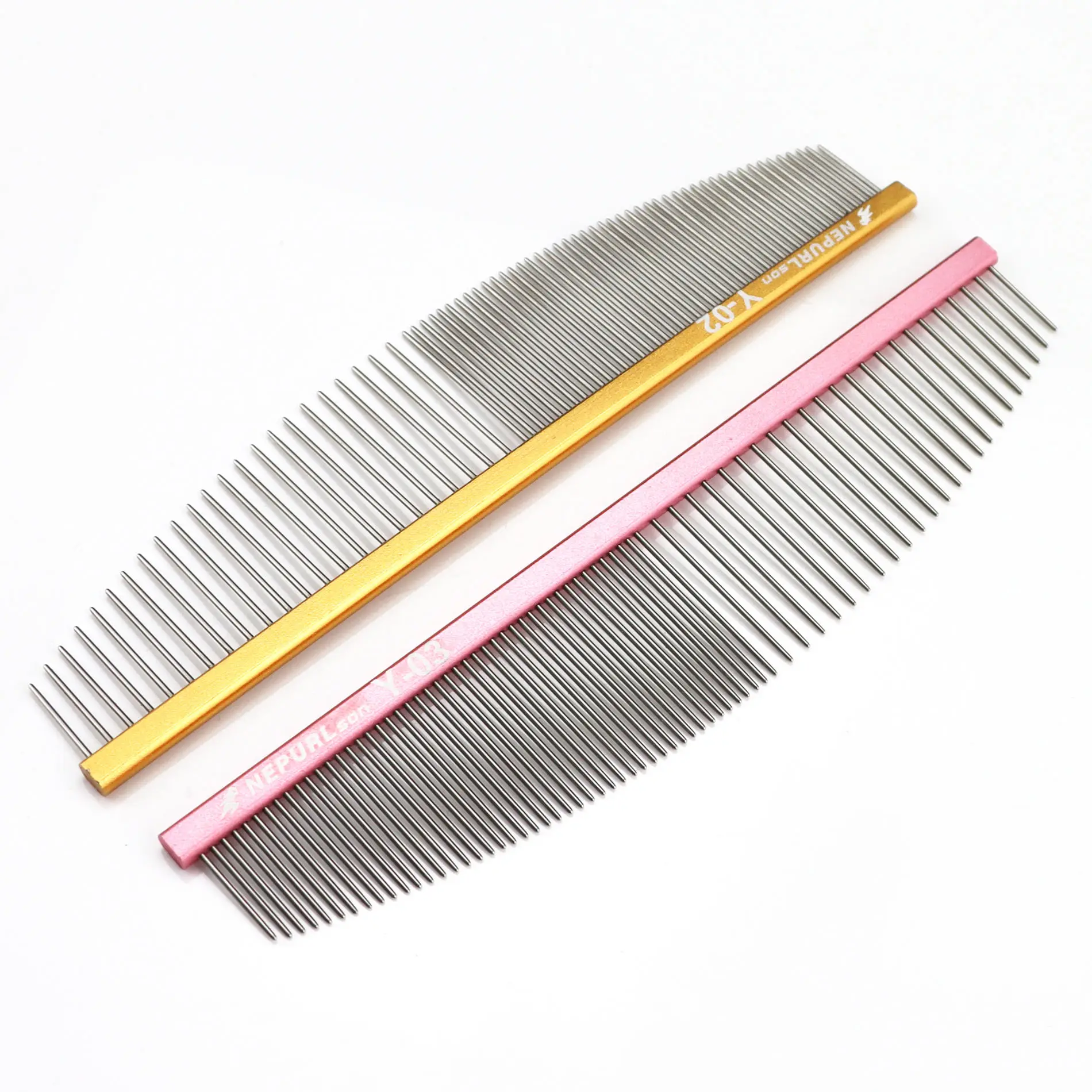 Pet Grooming Comb Aluminum Handle Brush for Cat 27g Professional Dog Brush Puppy Gromming Dog Hair Care Cat Pet Comb Hairbrush