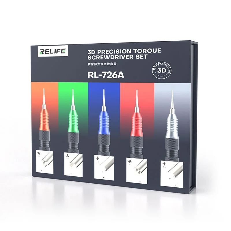 Recycled RL-726A Precision Torque Screwdriver Set 3D Torque Precision Screwdriver Set S2 Steel Screwdriver Set