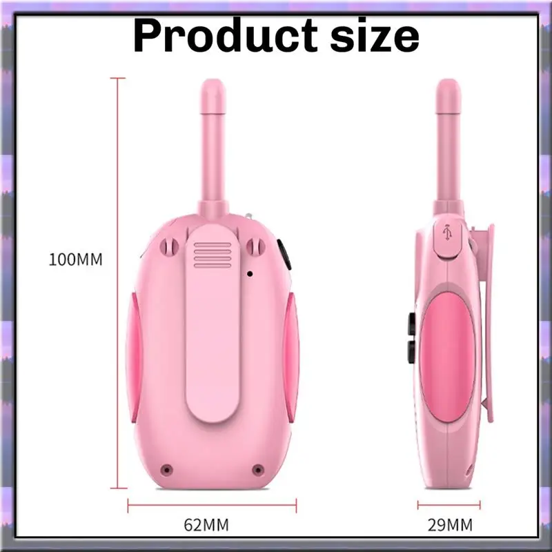 A49U 1 Para Bezprzewodowych Radiotelefonów Dziecięcych Walkie Talkie Interaktywne Zasięg 3KM Transmisja dla Dzieci