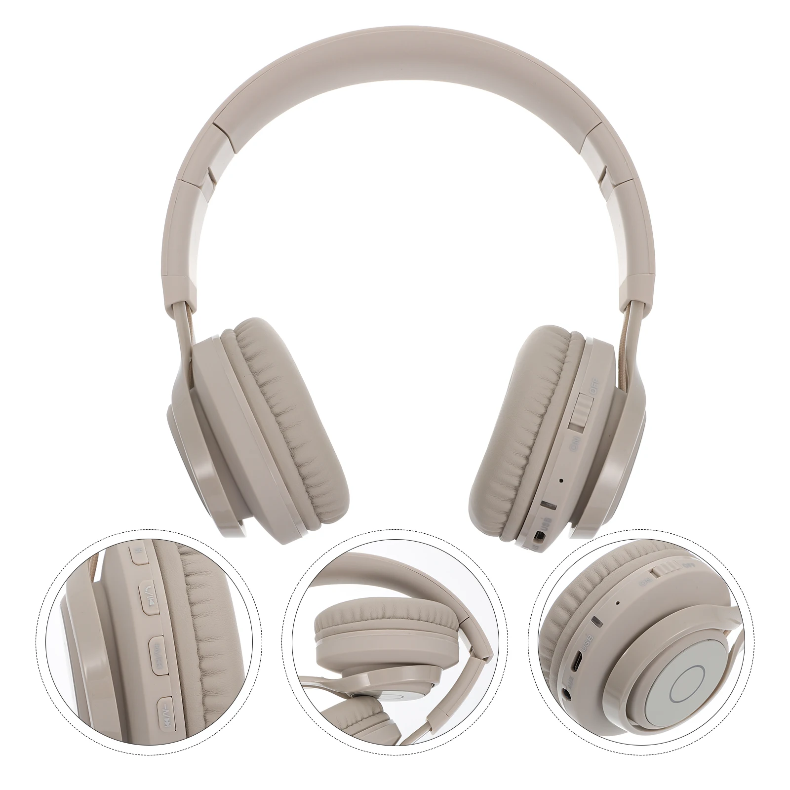 

Wireless Headset Luminous Earphone ABS Material Seven Color Gradient Shine Gaming Accessories Household Music Stereo