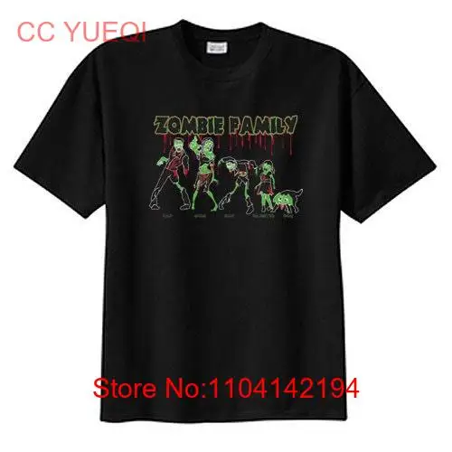 Zombie Family New T Shirt S M L XL 2X 3X 4X 5X Mom Dad Brother Sister Dog long or short sleeves