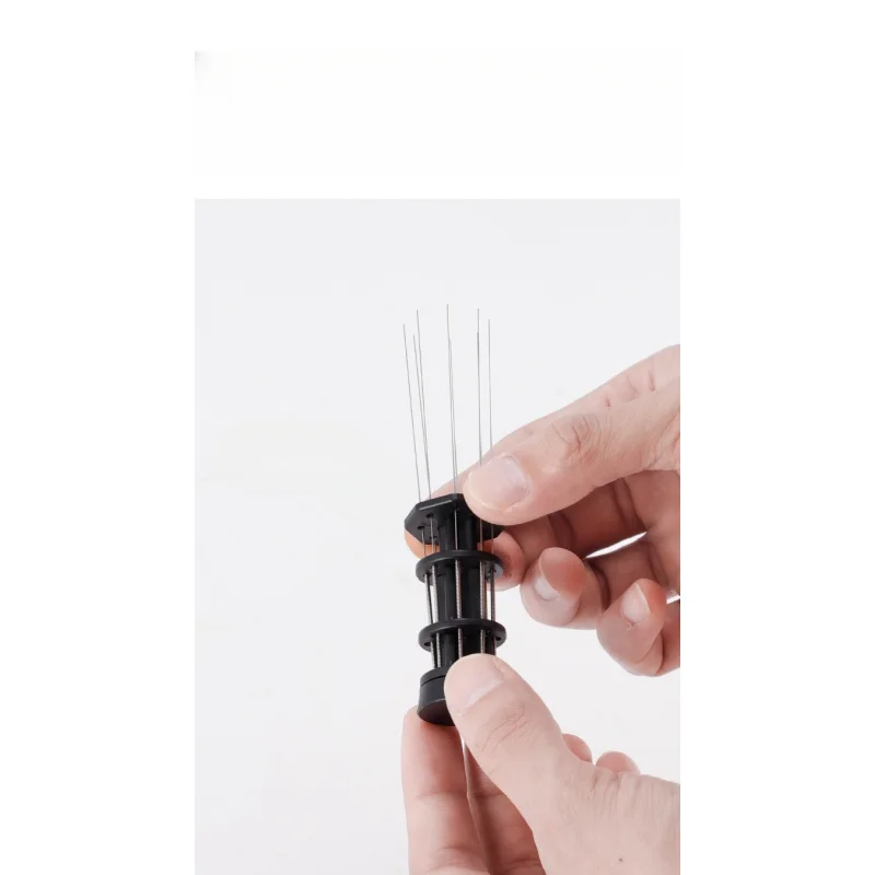 For The needle-type powder diffuser helps to evenly  and stir  loose  lumps of espresso