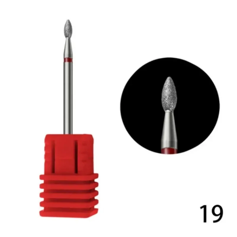 Diamond Nail Drill Bit, Fresas Elétricas para Pedicure, Arquivos de Manicure, Burr de Cutícula, Ferramentas Limpas Acessórios, 1Pc