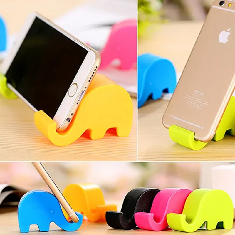 Lovely Elephant Desk Mounts Plastic Stand Holder for Cell Phone Tablet Mobile Phone Holders & Stands