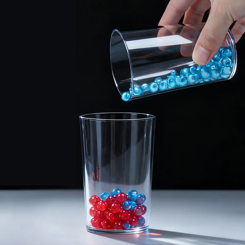 لون حبة فصل الخدع السحرية الساحر عن قرب الوهم كوب سحري للتحايل الدعائم كوميديا منفصلة لونين الخرز ماجي