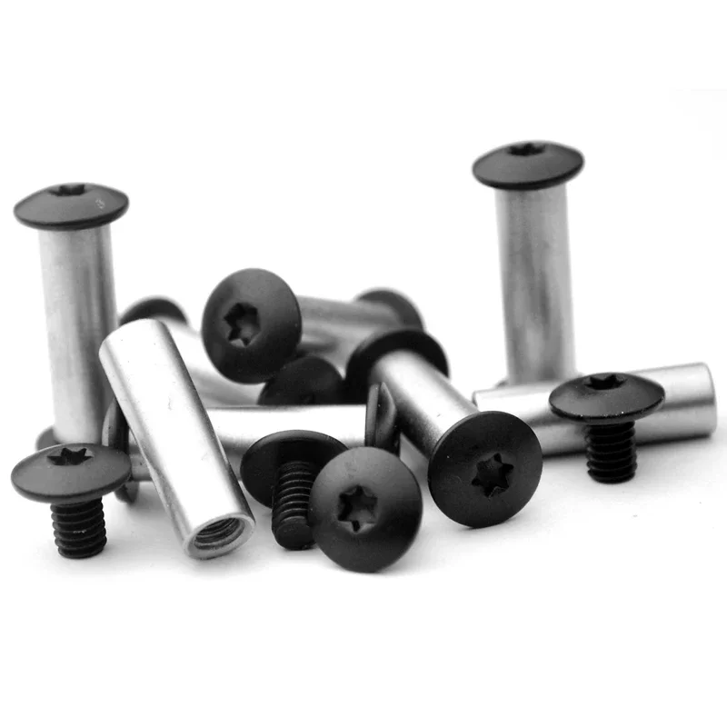 4 set 416 in acciaio inox T8 Torx vite M3.5 vite di fissaggio per fai da te coltello manico strumenti materiale lavorazione mobili rivetto
