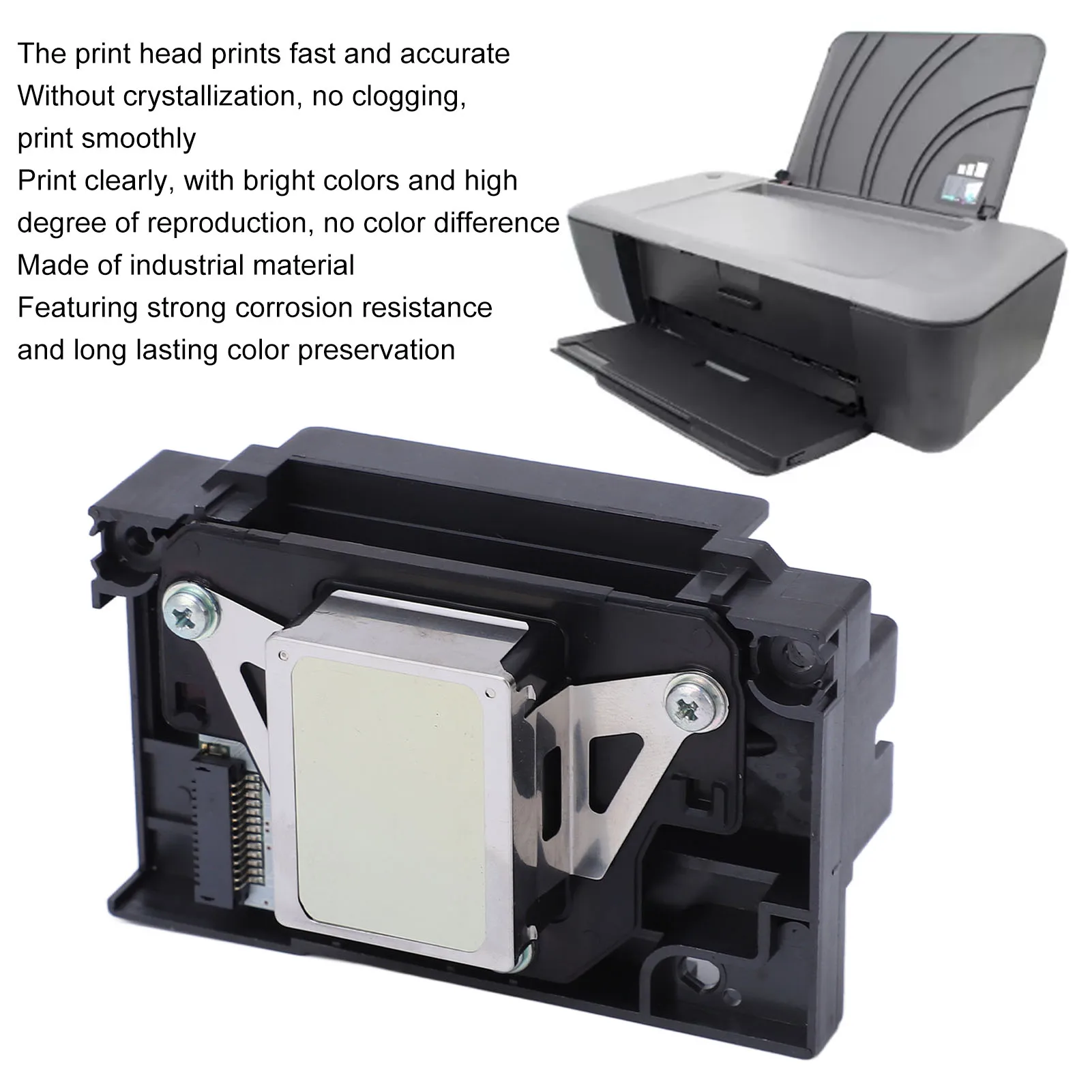 Print Head Fast Accurate Clear Smoothly Printing Printhead Replacement for L801 L800 L805 TX650 T50 L850 Printer L801 Print Head image 2