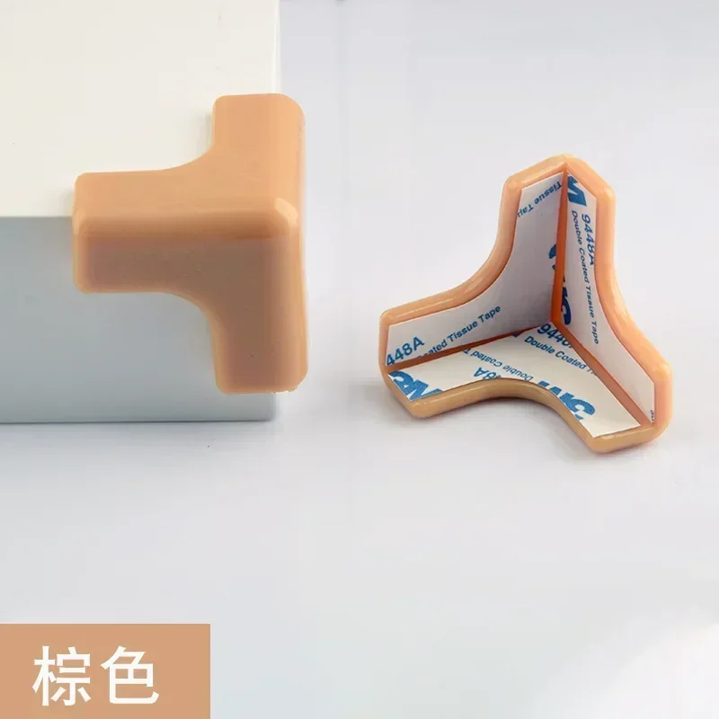 2Pcs/set Three-dimensional T-shape Baby Safety Silicone Table Edges Corner Protection From Children Guards Anti-collision Pad