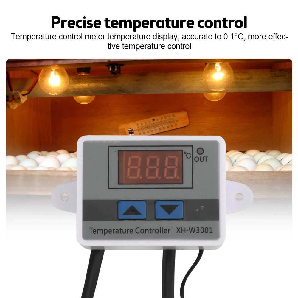 Imagem -05 - Controlador de Temperatura Led Digital Interruptor Termostato Eletrônico Sonda à Prova d Água Soquete Controlador de Temperatura ac 110220v