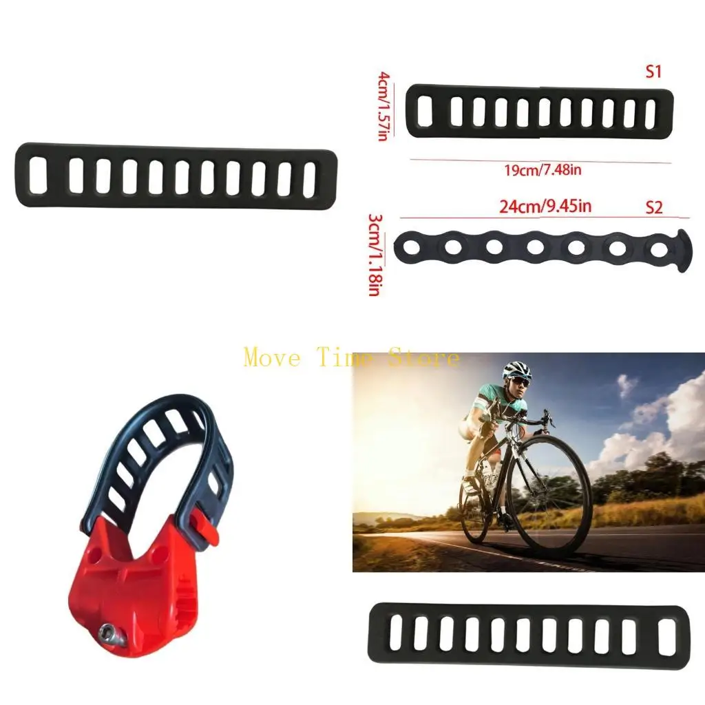 92ME Rubber Bicycles Rack Band in Black Transport Bike Rack Replacement Band
