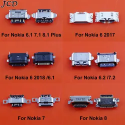 JCD 5Pcs For Nokia 5.1 6.1 7.1 8.1 Plus 6 7 8 5.3 6.2 7.2 X5 X6 X7 USB Charging Port Plug Dock Connector Charger Socket