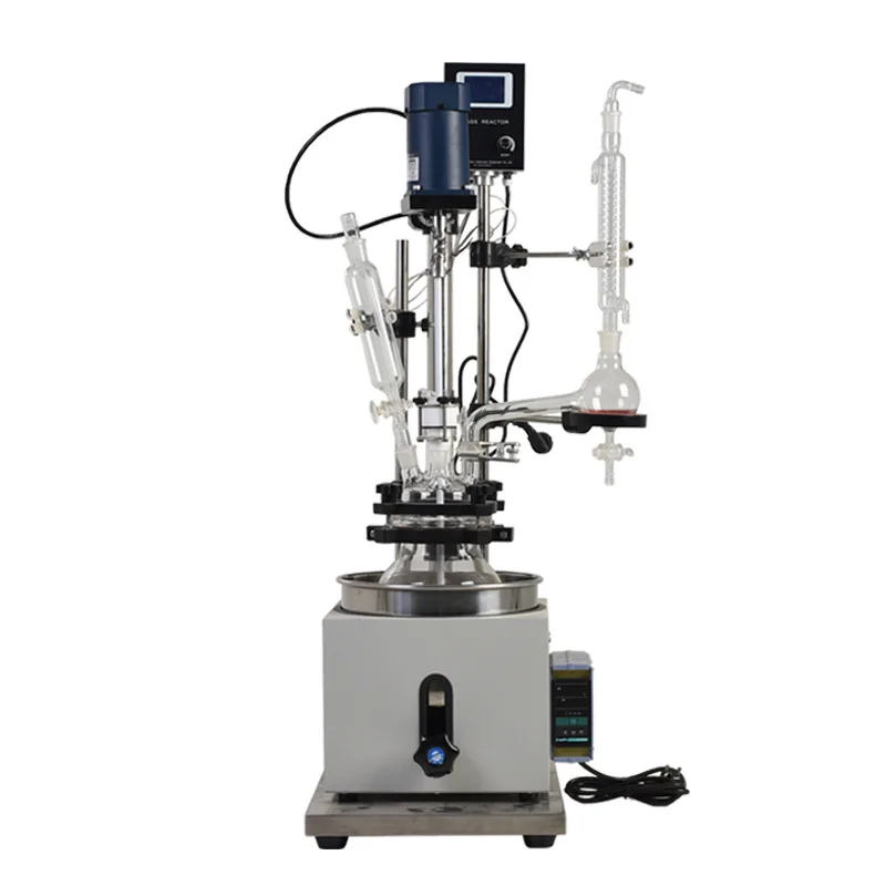 

Single-layer glass reactor Laboratory Small chemical stirring reactor Electric heating glass reactor