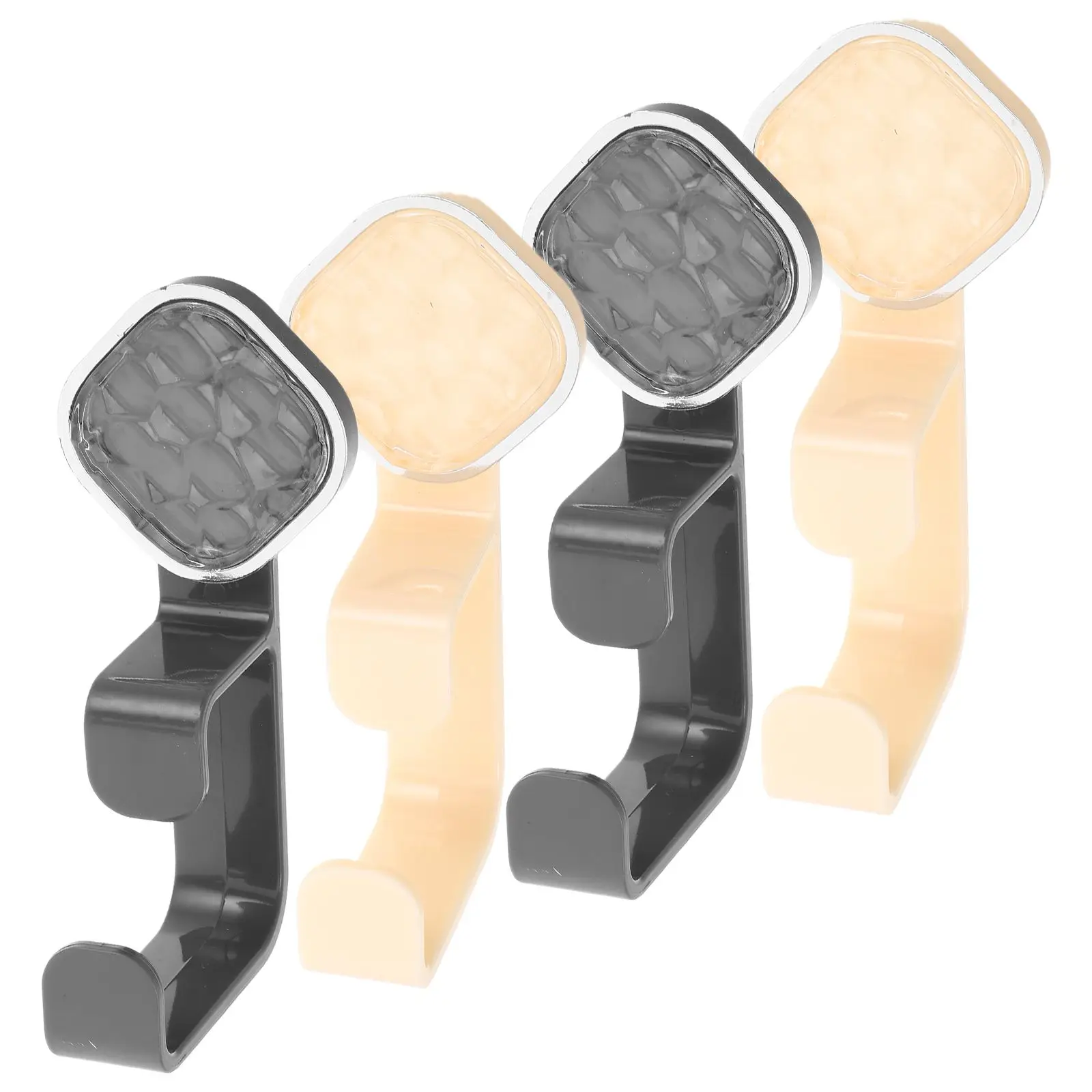 

4Pcs Bathroom WallMounted Washbasin Rack Adhesive Hooks Kitchen Storage SpaceSaving NoDrill CoatHanger TowelRacks Plastic
