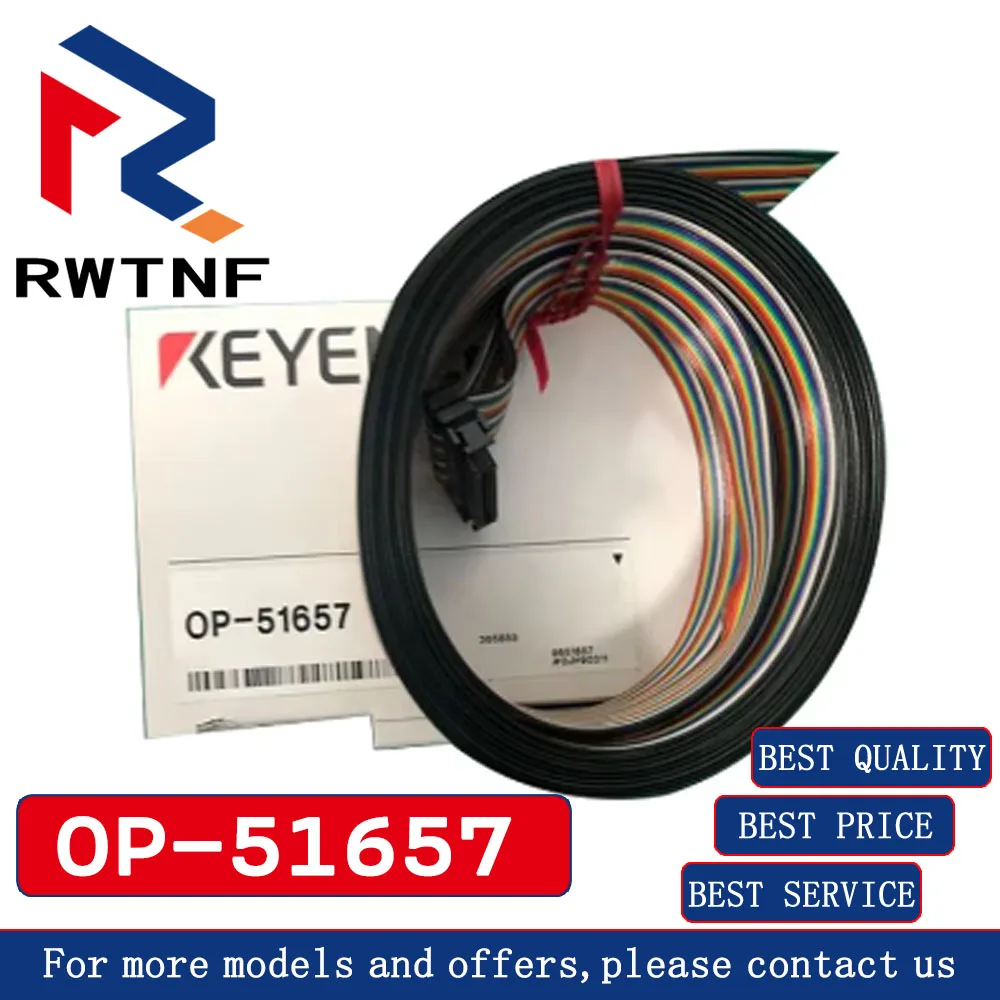 Brand New Genuine OP-51657 KEYENCE parallel connection cable for laser measuring instrument, 100% original warehouse stock