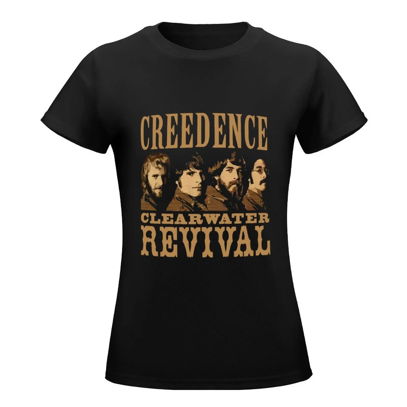 Creedence Clearwater Revival T-Shirt funnys tees quick drying customs design your own black t shirts for Women