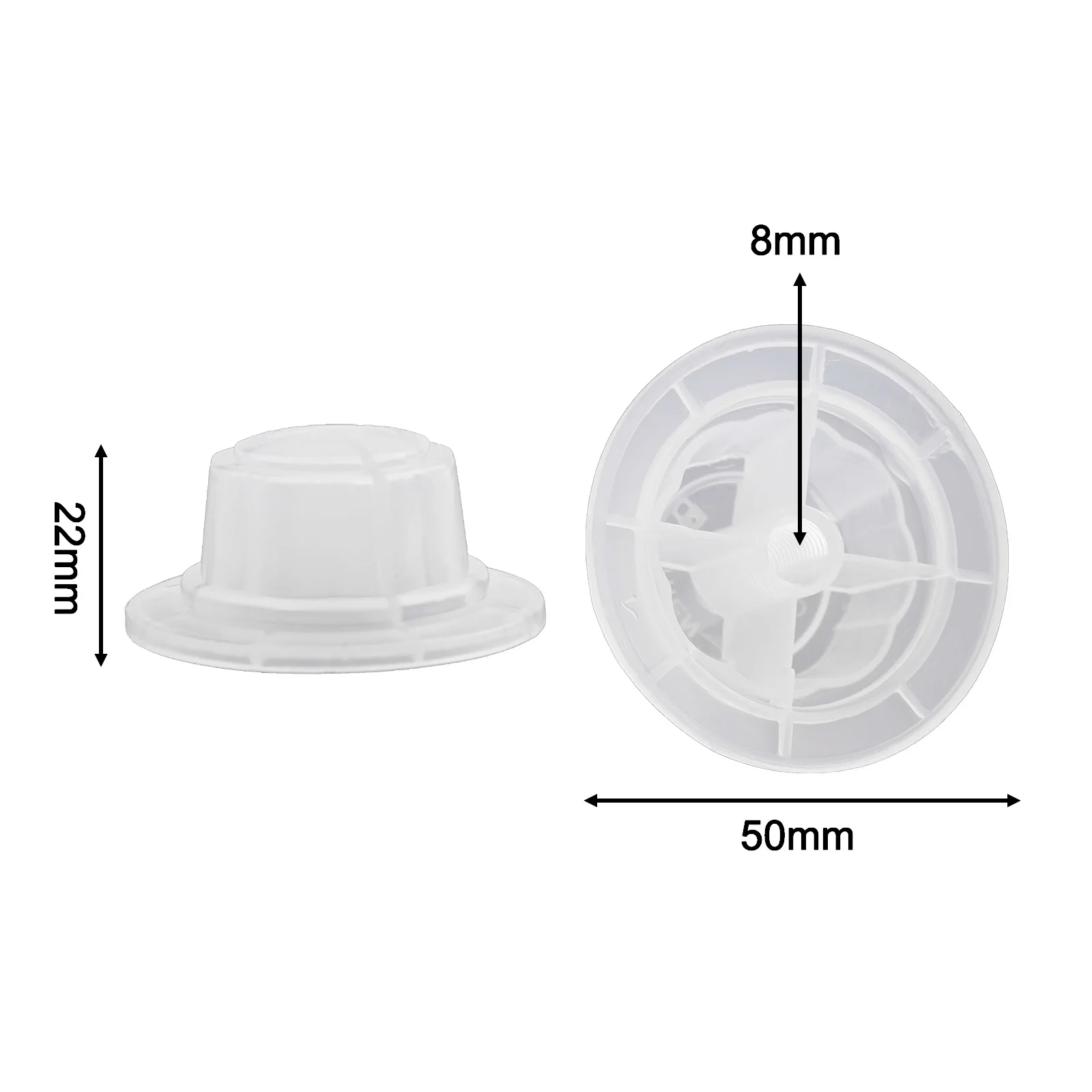 Fixing nut plastic accessory for electric fans suitable for table fans wall fans with reversed threads pack of 4 pieces