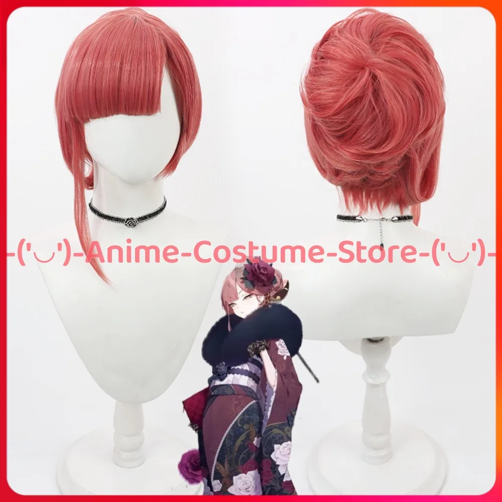 

Blue Archive Rokuhama Aru Cosplay Wig Kimono Style Buns Game Character Halloween Carnival Party Costume Wigs Heat Resistant Hair