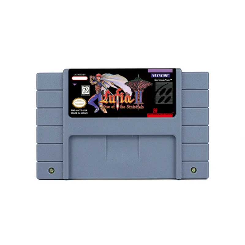 Lufia II Rise of the Sinistrals RPG Game for SNES 16 BitRetro Cart Children Gift