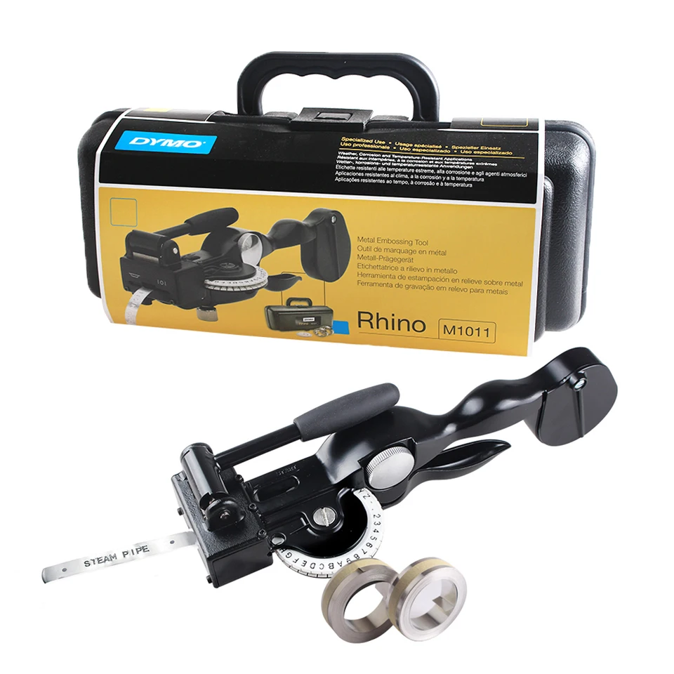 DYMO Rhino Labeller, DYMO M1011 metal tapewriter label maker