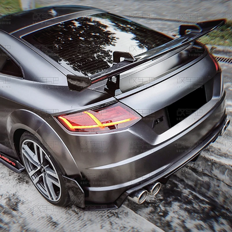 

For Audi TT TTS 2015-2019 high quality Carbon Fiber rear boot Wing Spoiler Rear Roof Spoiler Wing Trunk Lip Boot Cover