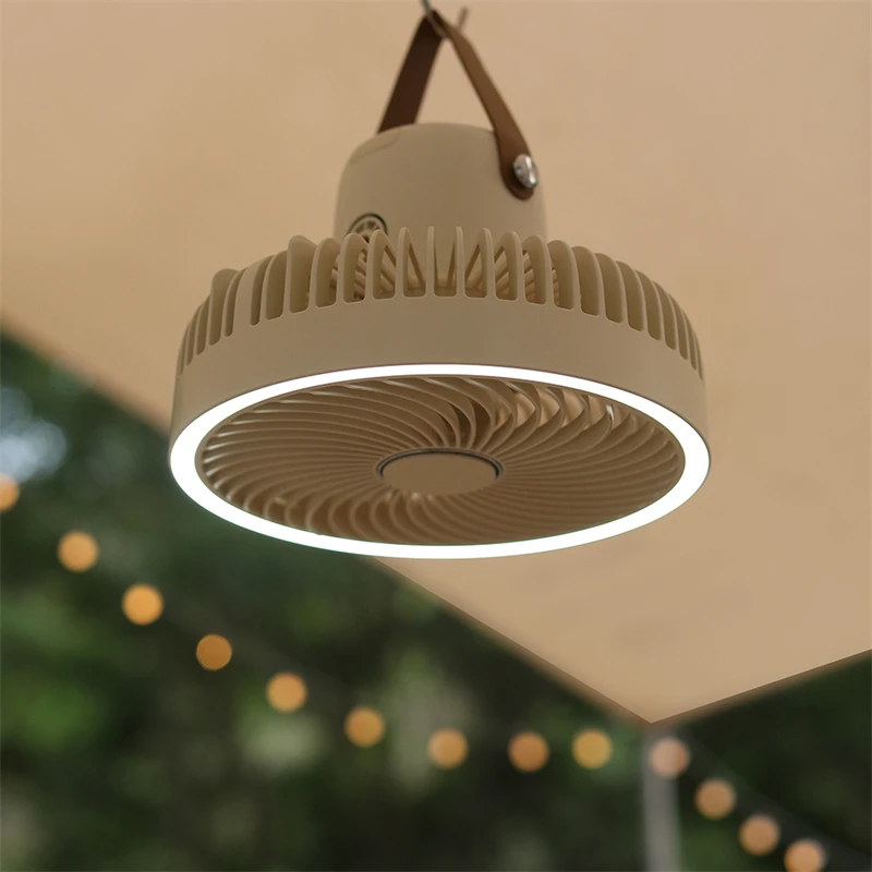 Creative Summer Desktop Rechargeable Fan Portable Outdoor Led Ceiling Camping Mosquito Fans With Tripod