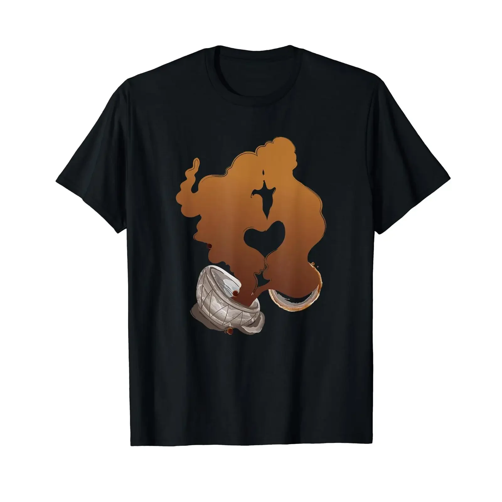 Design café pour les amateurs de T Shirt vintage Washed Soft homme designer clothes Versatile Comfortable streetwear fashion