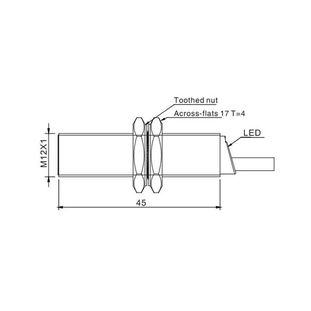 high temperature inductive sensor 248 Fahrenheit 120 celsiu proximity switch