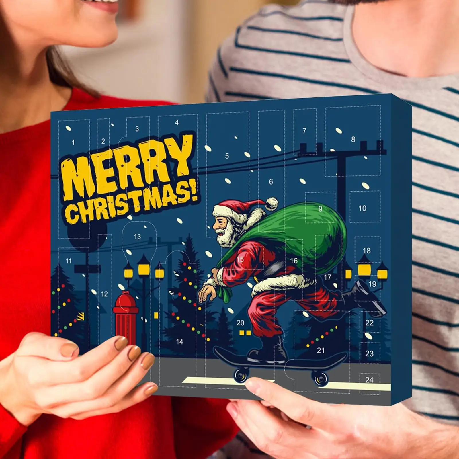 العد التنازلي التقويم 24 يوما العد التنازلي أدوات إنقاذ مجموعة احتفالية أدوات محمولة عملية للمشي في الهواء الطلق الصيد الظهر