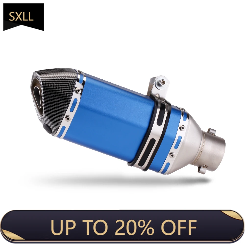 

SXLL NMAX Areox R3 Ninja250 Z650 Mt07 CBR250RR Crf150 Mt03 Mt15 Universal 51mm Motorcycle Slide Exhaust silenciador