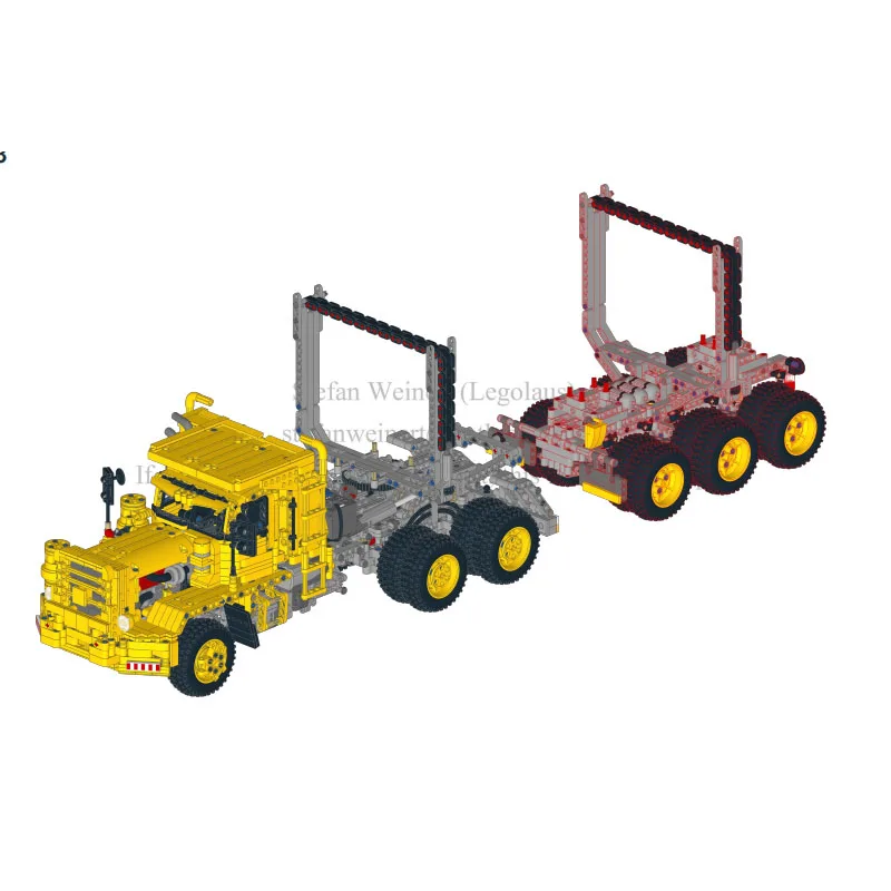 

MOC-107213Лесозаготовительная машина Грузовой транспортер Строительный блокМодель3337Запчасти для мальчиков Детский строительный блок на день рождения Игрушка в подарок