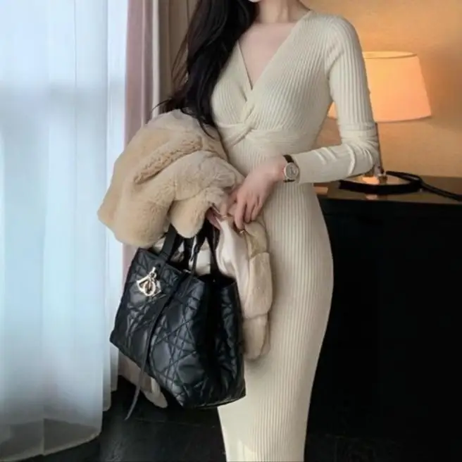 فساتين نسائية بأكمام فستان ربيعي كروشيه ديزي شريط مطرز كل مباراة بطانة منفوشة منحرفة فنية Cottagecore ناعمة OL #3