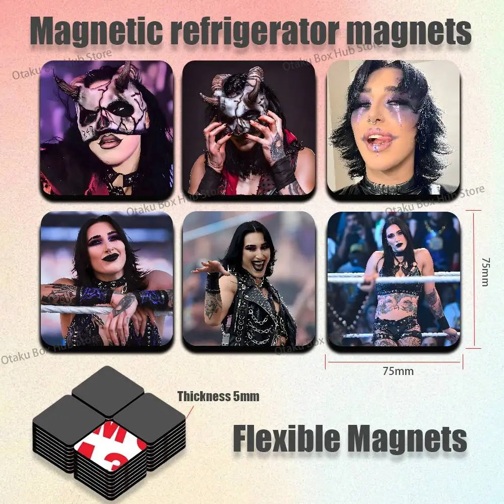 

R-Rhea wrestler Ripley Refrigerator Magnets Cute Cartoon Magnetic Personality Decorations Creative Gifts