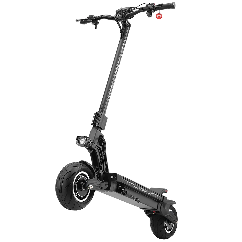 YUME HAWK Pro Electric Scooter,3000W*2 Motor 60V 30Ah Battery 50mph Max Speed  10x4.5' Tubeless Road Tires Off road Escooter