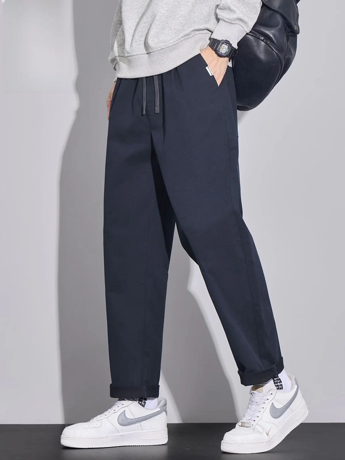 

Men's Casual Pants Spring 2026 New Sle Trendy Sports Loose Straight Leg Long Trousers Workwear Comfortable Cotton