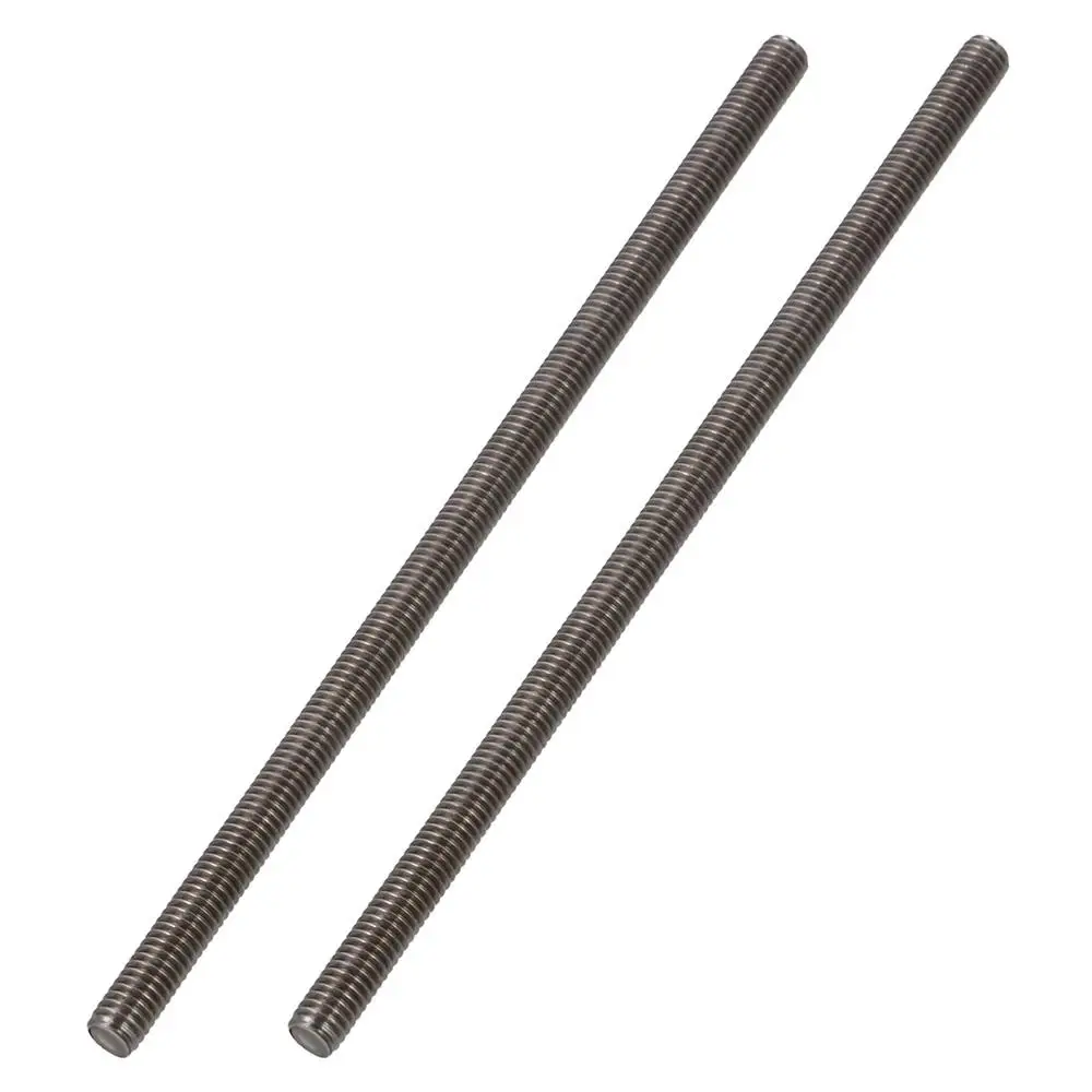 2PCS 304 Stainless Steel Fully Threaded Rod Right Hand Threads 1mm Thread Pitch Long Threaded Screw M6 Rods Bar Studs U-bolts