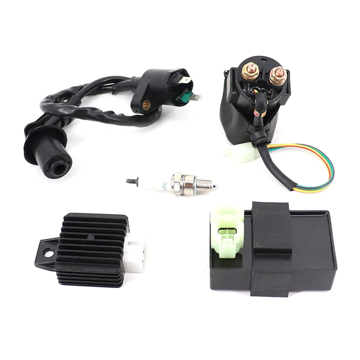 Ignition Coil & AC CDI Box 6 Pin for GY6 4 Stroke 50cc 125cc 150cc 139QMA 139QMB ATV