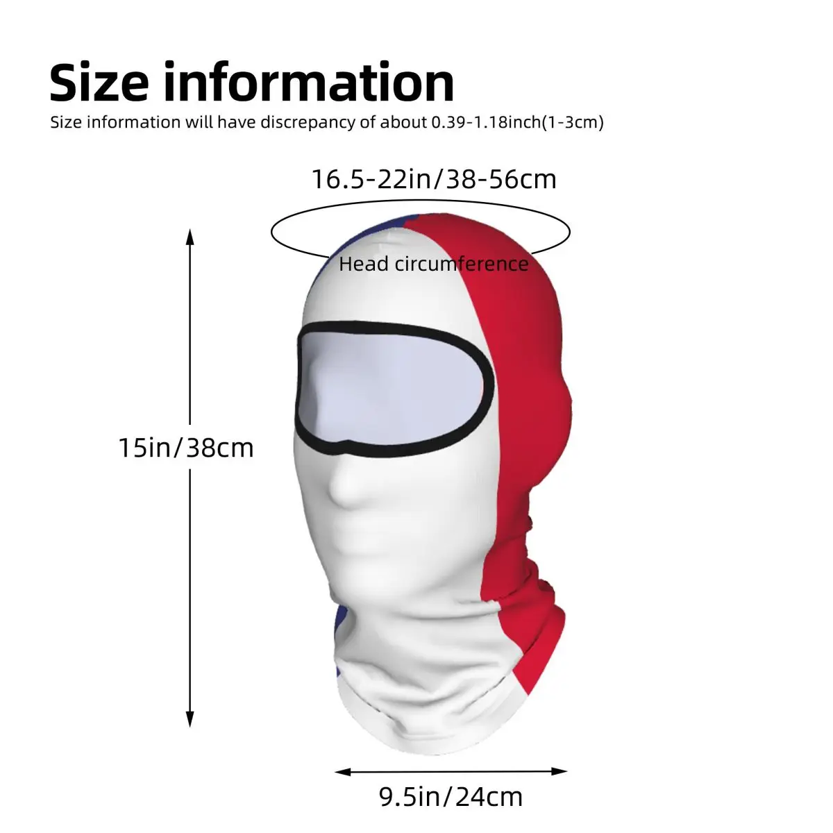 France Flag Outdoor Cool Sunscreen Motorcycle Face Mask Moto Biker Wind Cap Mask Stopper Windproof Bicycle Cycling Headgear
