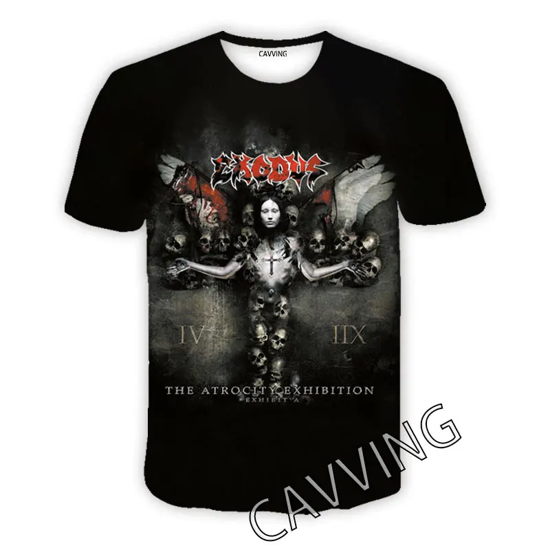 New Fashion Women/Men's 3D Print  Exodus   Band   Casual T-shirts  Metal Music Tshirts Harajuku Styles Tops Clothing