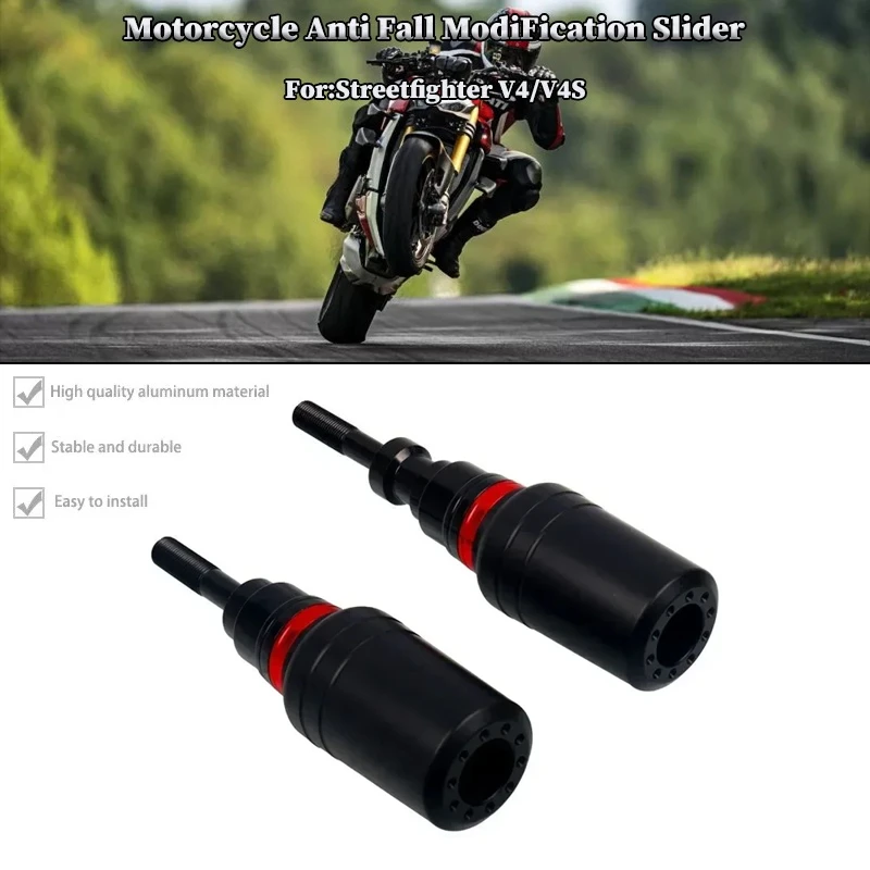 

Motorcycle Falling Protection Frame Slider Fairing Guard Anti Crash Pad Protector For DUCATI Street Fighter V4 / V4S 2020-2023