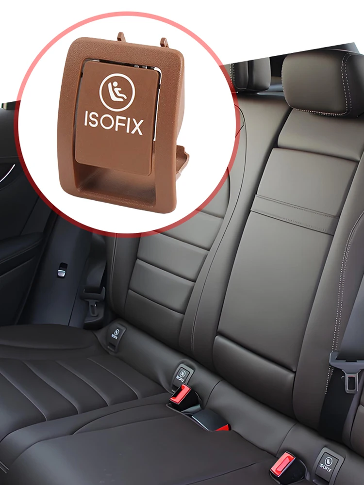 Car Rear Child ISOFIX Switch Seat Safety Cover 2059200806 Child Seat ISOFIX Switch Cover for Benz C Class W253 GLC 2015-2021