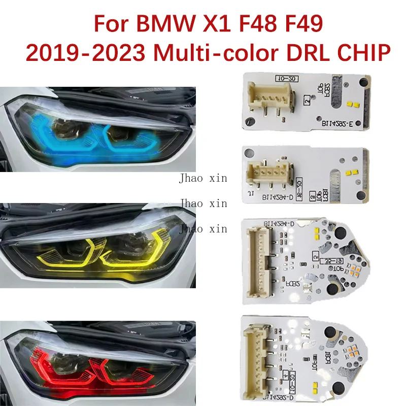 Ballast Light Source Module Car Headlight DRL CHIP For BMW X1 F48 F49 2019-2022 Ice Blue Lemon Yellow Red Angel Eye Guide Strip