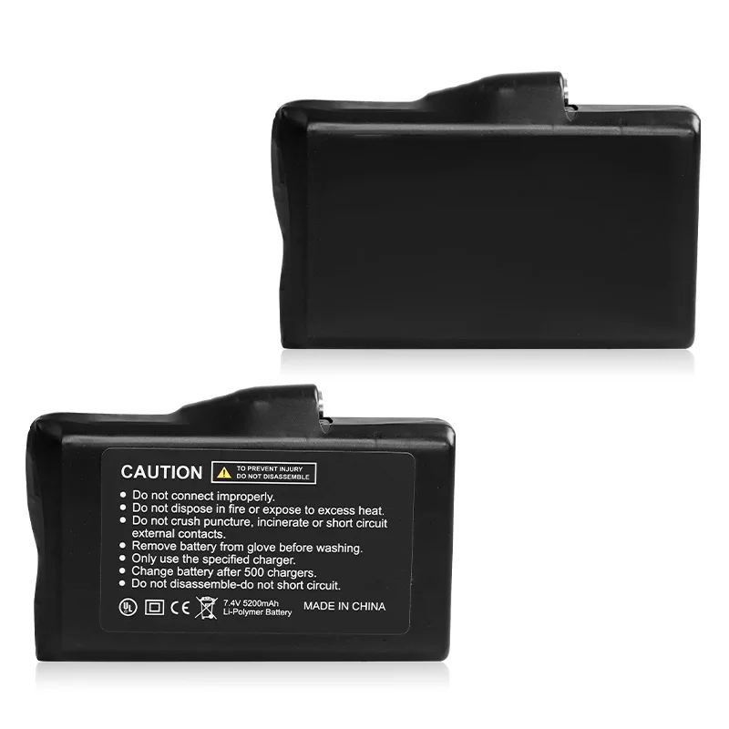 Savior Heat 7,4 V 5200 mAh Batterieladegerät-Adapter für beheizte Handschuhe, beheizte Produkte, 2 Stück in 1 Paar, Versand aller Welt