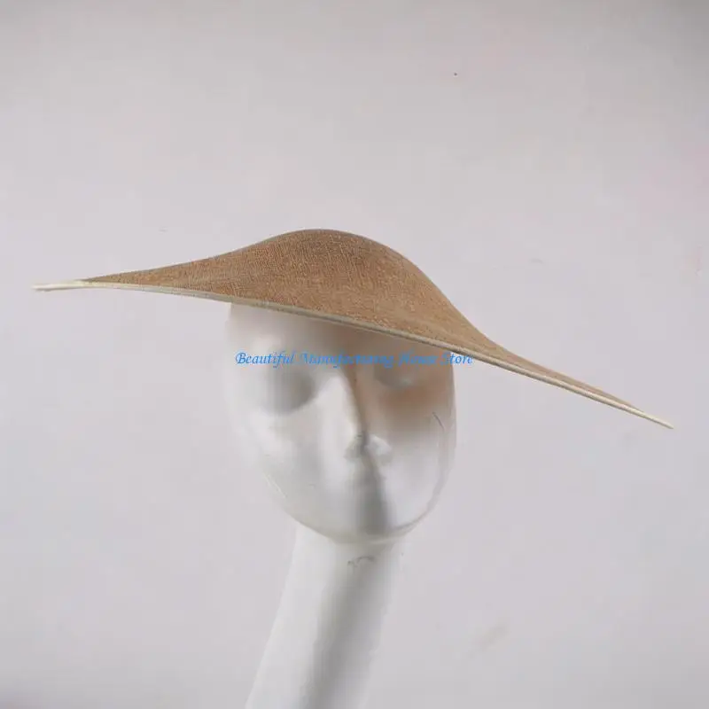 E56A Lady Fascinator Hat Base Millinery 44cm Diameter For DIY Crafting Event And Special Occasions