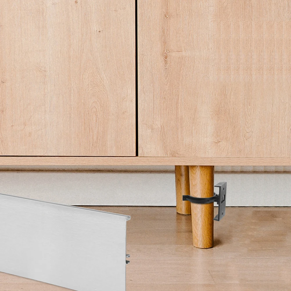 12 Sets Kitchen Cabinet Toe Kicks Furniture Leg Plinth Clips Buckle Skirting Board Trims Bracket Cabinet Leveler Kick Clips Leg