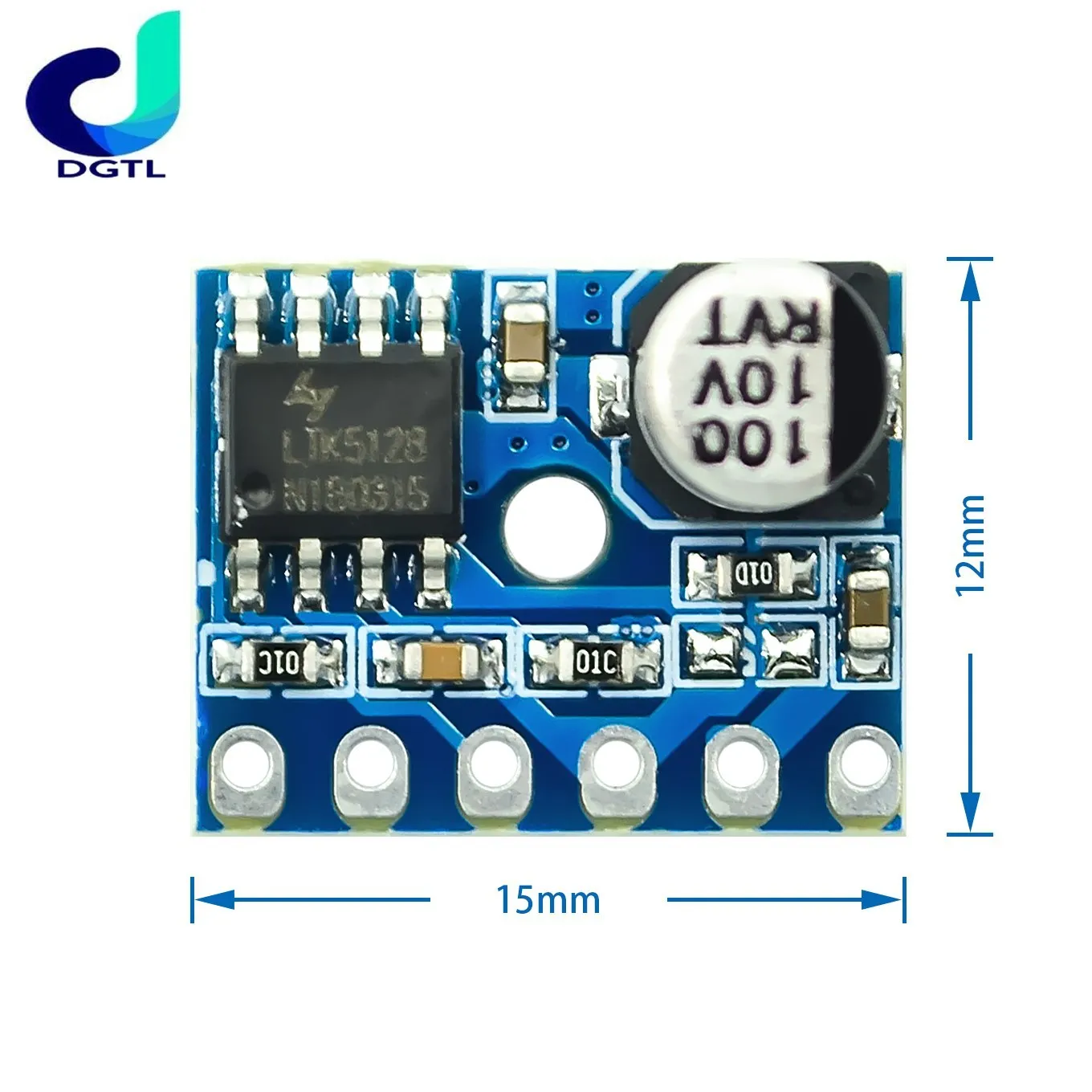 Amplifier Audio Digital 5128 Modul Amplifier Audio Mono 5W Amplifier Kelas D Catu Daya Tunggal Distorsi Rendah