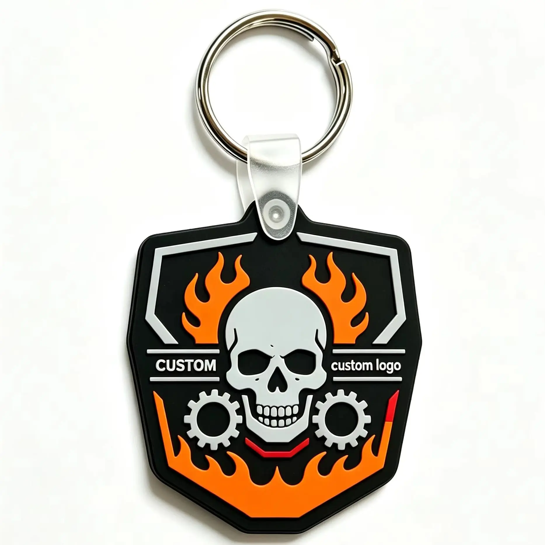 Creative Custom 2D/3D PVC Key Ring Soft Rubber Waterproof Thermal Transfer Printed Personalized Promotional Keychain